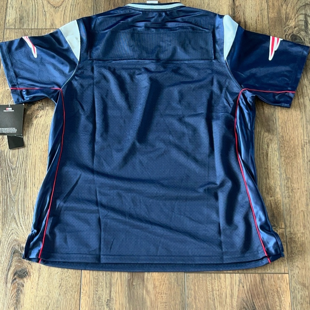 New England Patriots Womens NFL Pro Line Blank Jersey Blue Size Large NWT - Picture 2 of 9